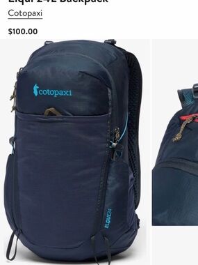 Cotopaxi Elqui 24L Backpack NWOT Navy